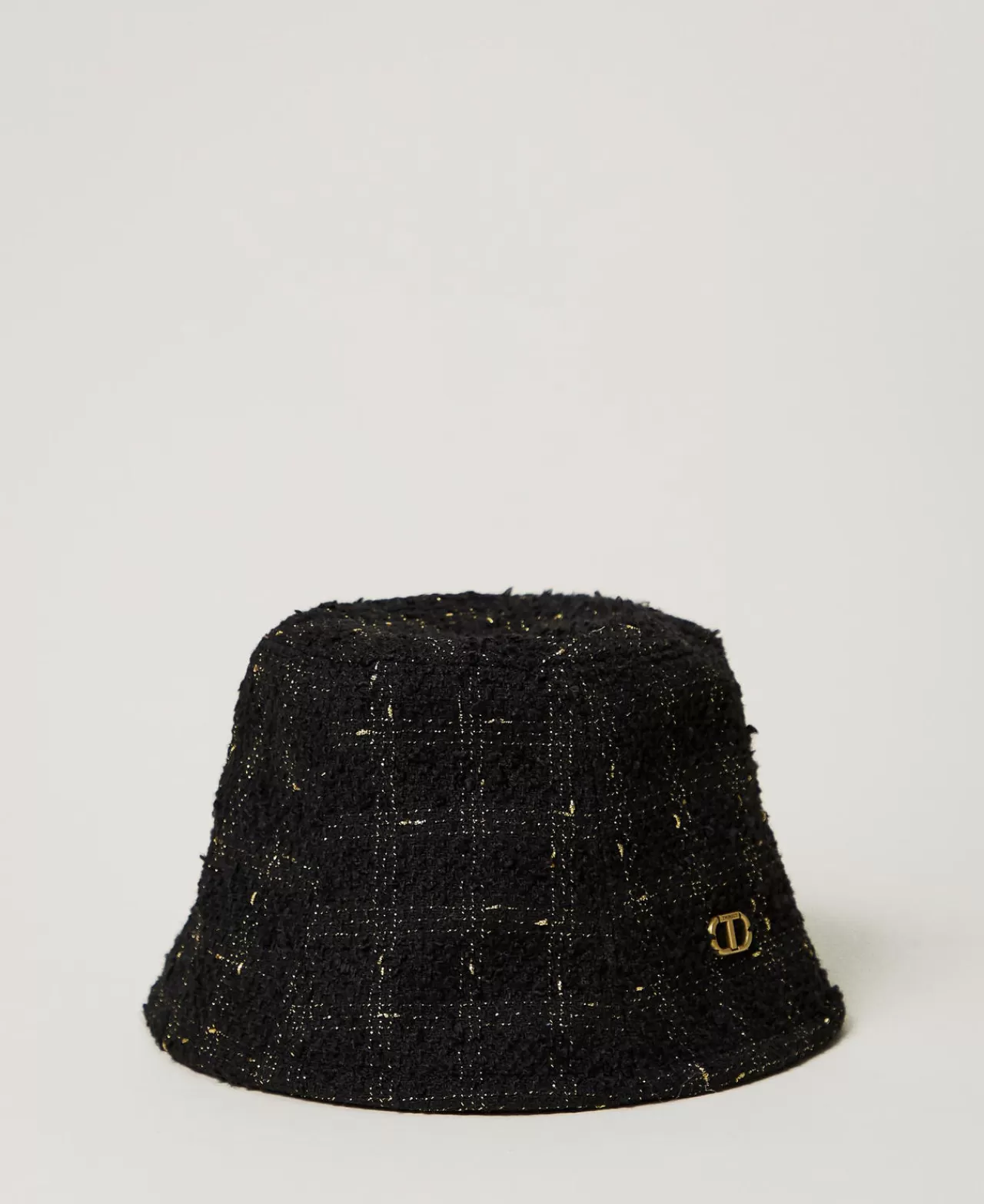 Cappelli | TWINSET Milano Cappello Bucket Bouclé Con Oval T Bouclè Black / Gold