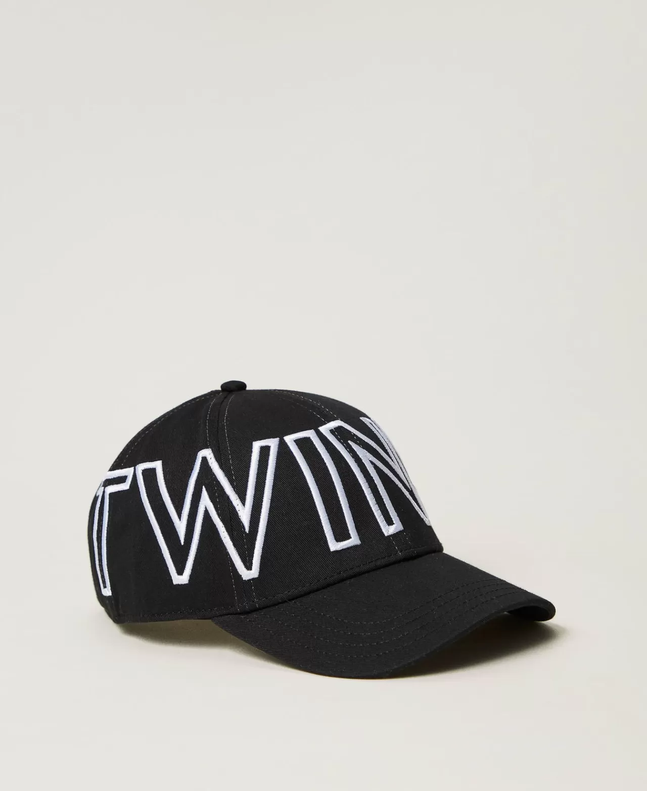 Cappelli | TWINSET Milano Cappello Da Baseball Con Maxi Logo Nero