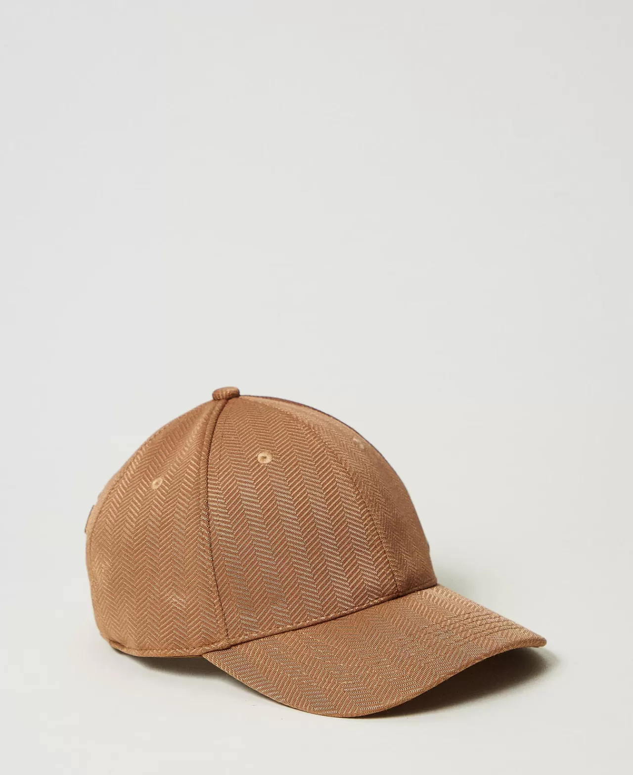 Cappelli | TWINSET Milano Cappello Da Baseball In Tessuto Scuba Caramel Camel