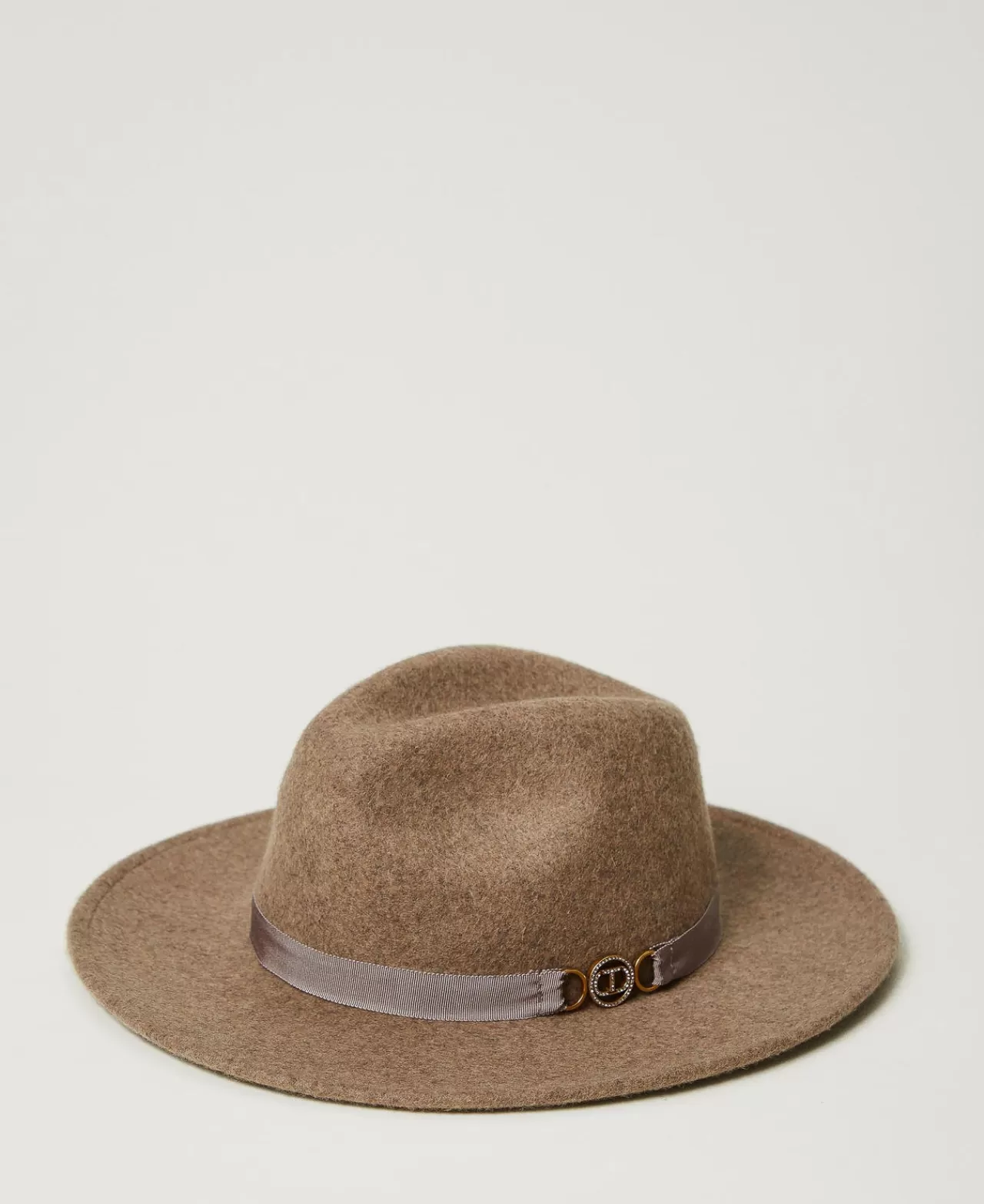 Cappelli | TWINSET Milano Cappello In Panno Con Oval T Warm Beige