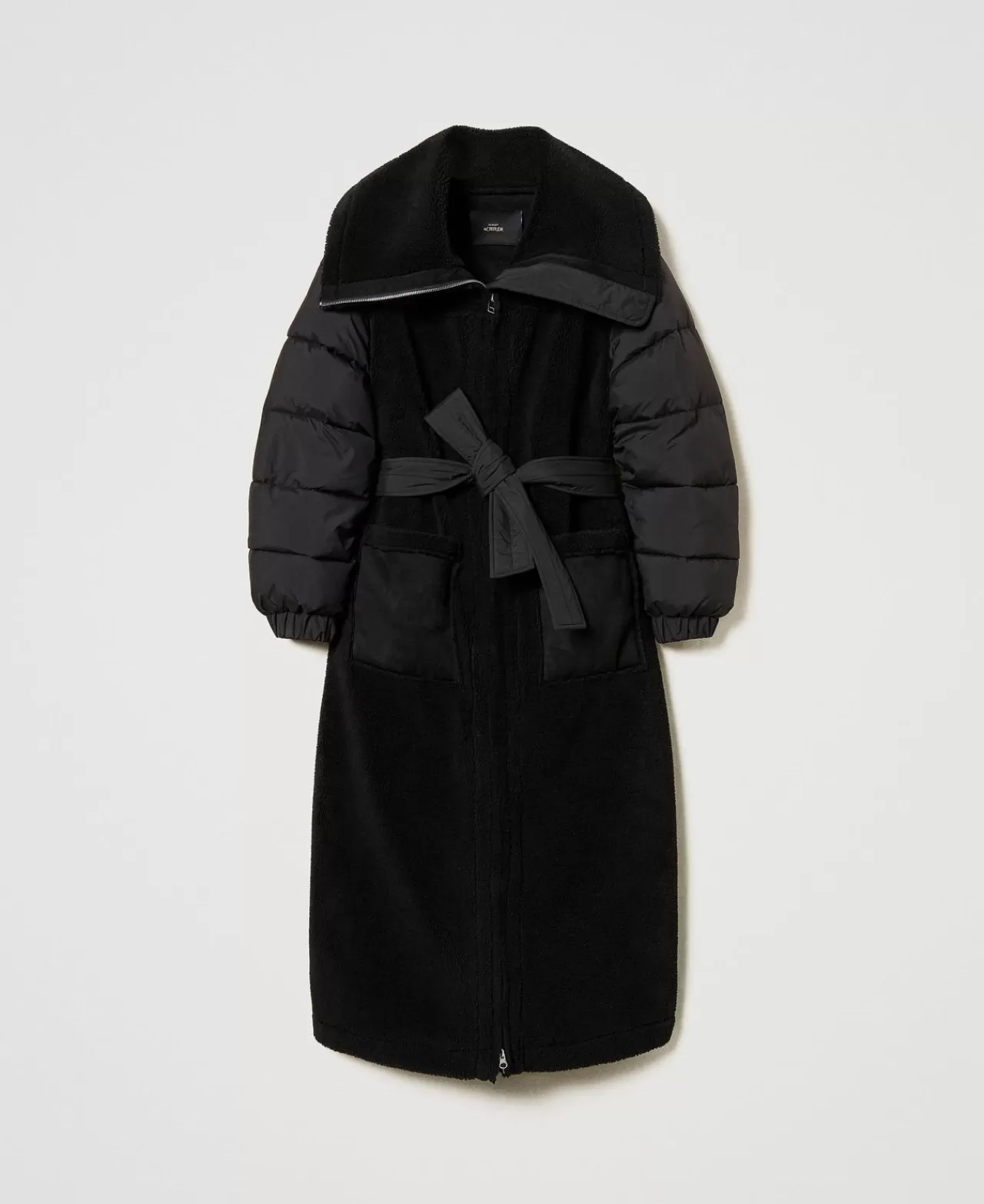 Cappotti E Trench | TWINSET Milano Cappotto Imbottito In Faux Fur Nero