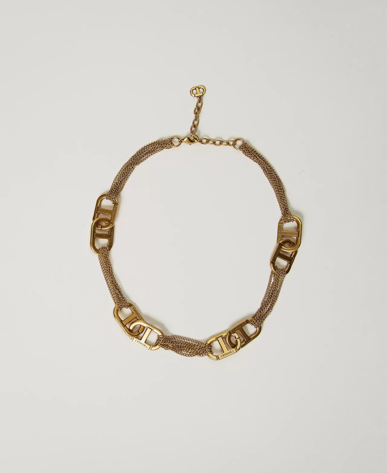 Bijoux | TWINSET Milano Collana Girocollo Con Oval T Ottone Chiaro