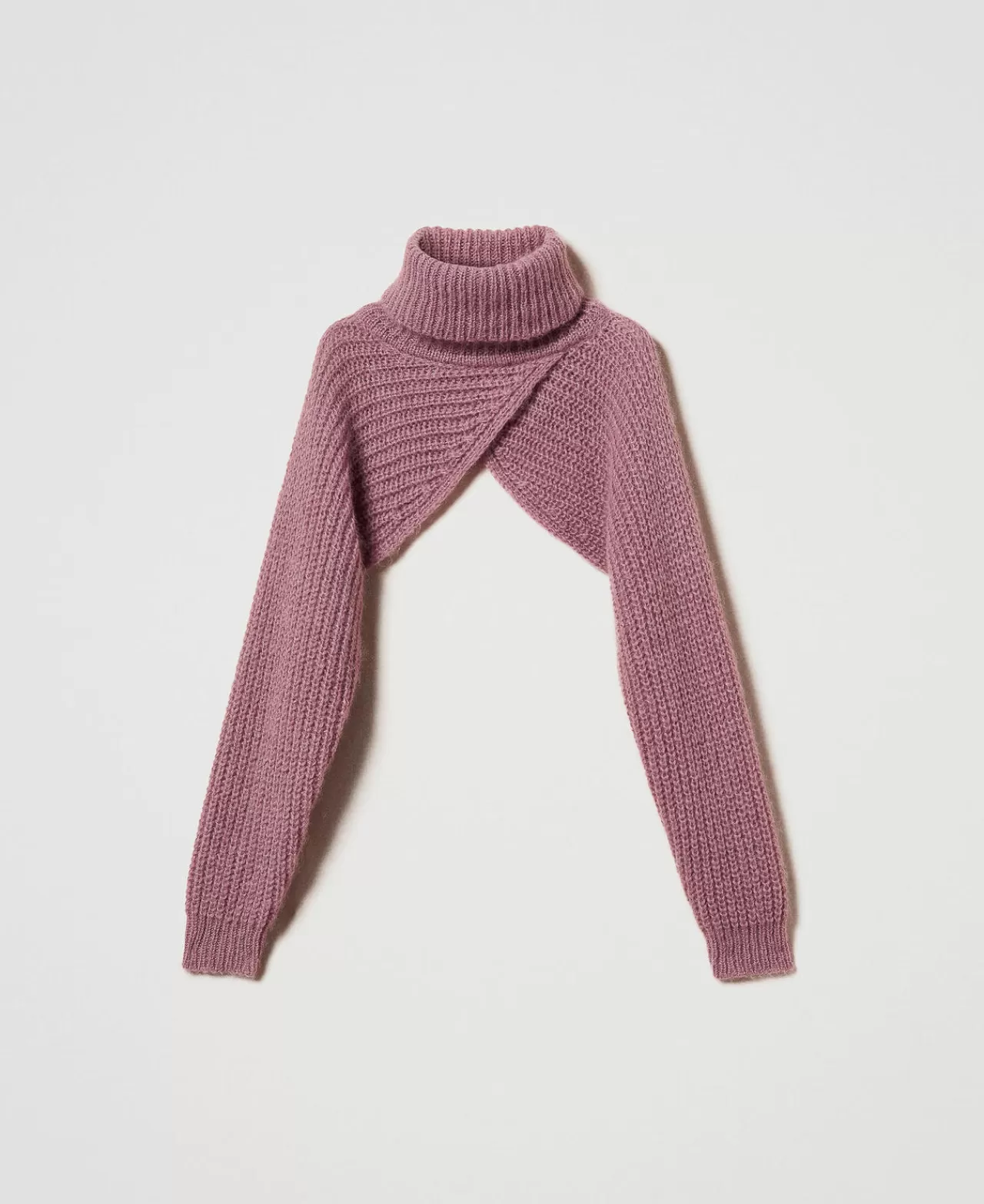 Maglie E Cardigan | TWINSET Milano Coprispalle In Maglia Misto Mohair Rosa "Chocolate Ruby"