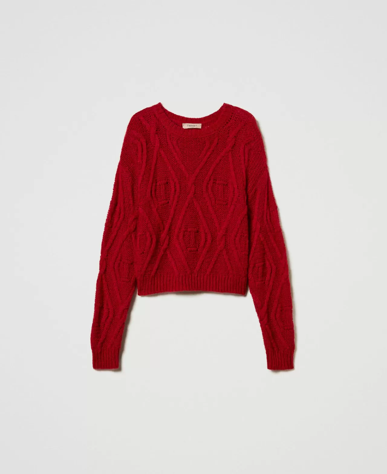 Maglie E Cardigan | TWINSET Milano Maglia In Misto Mohair Rosso Veneziano