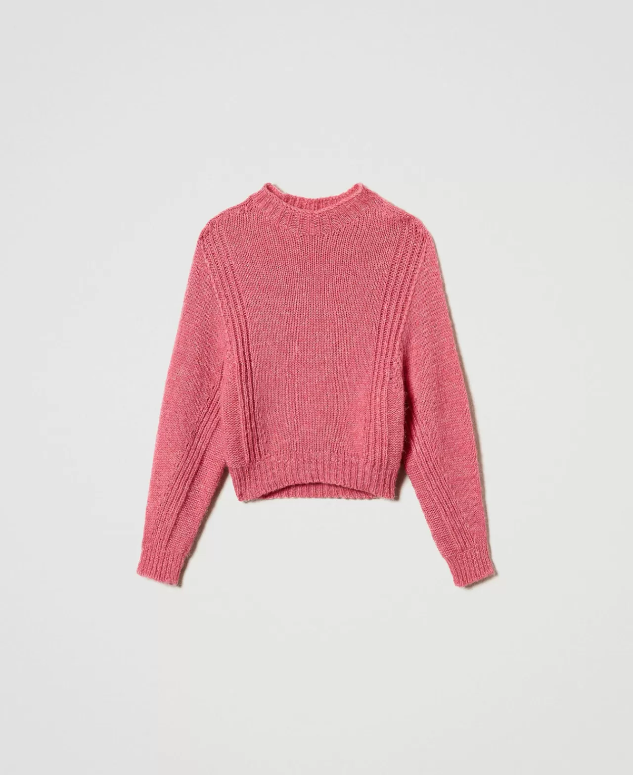 Maglie E Cardigan | TWINSET Milano Maglia Lupetto In Misto Lana Seamless Rosa "Crystal Pink"