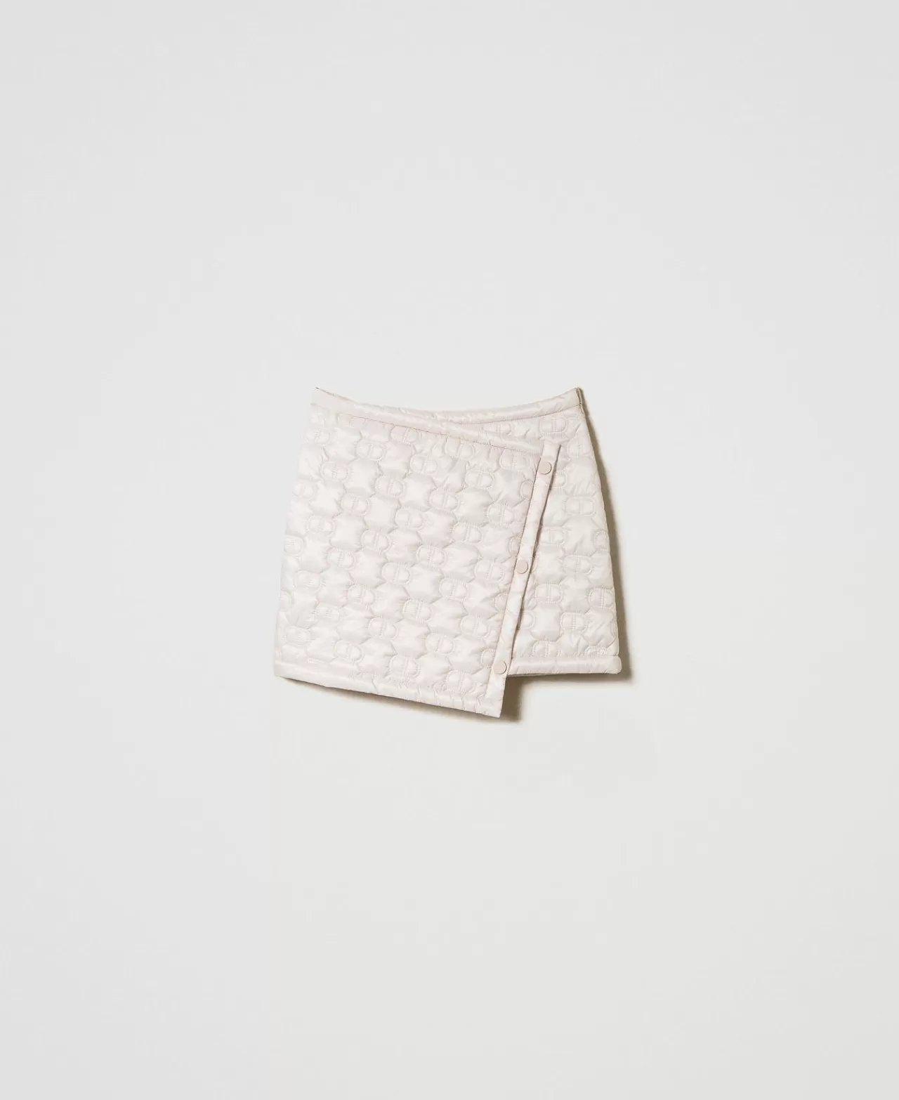 Gonne | TWINSET Milano Minigonna Trapuntata Con Oval T Bianco "Old White"