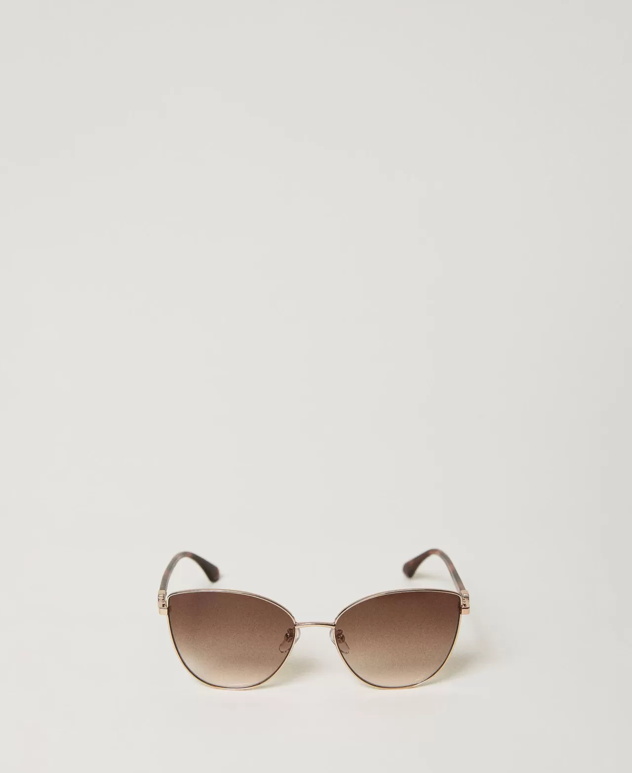 Occhiali Da Sole | TWINSET Milano Occhiali Da Sole Cat-eye In Acciaio Shiny Copper Gold