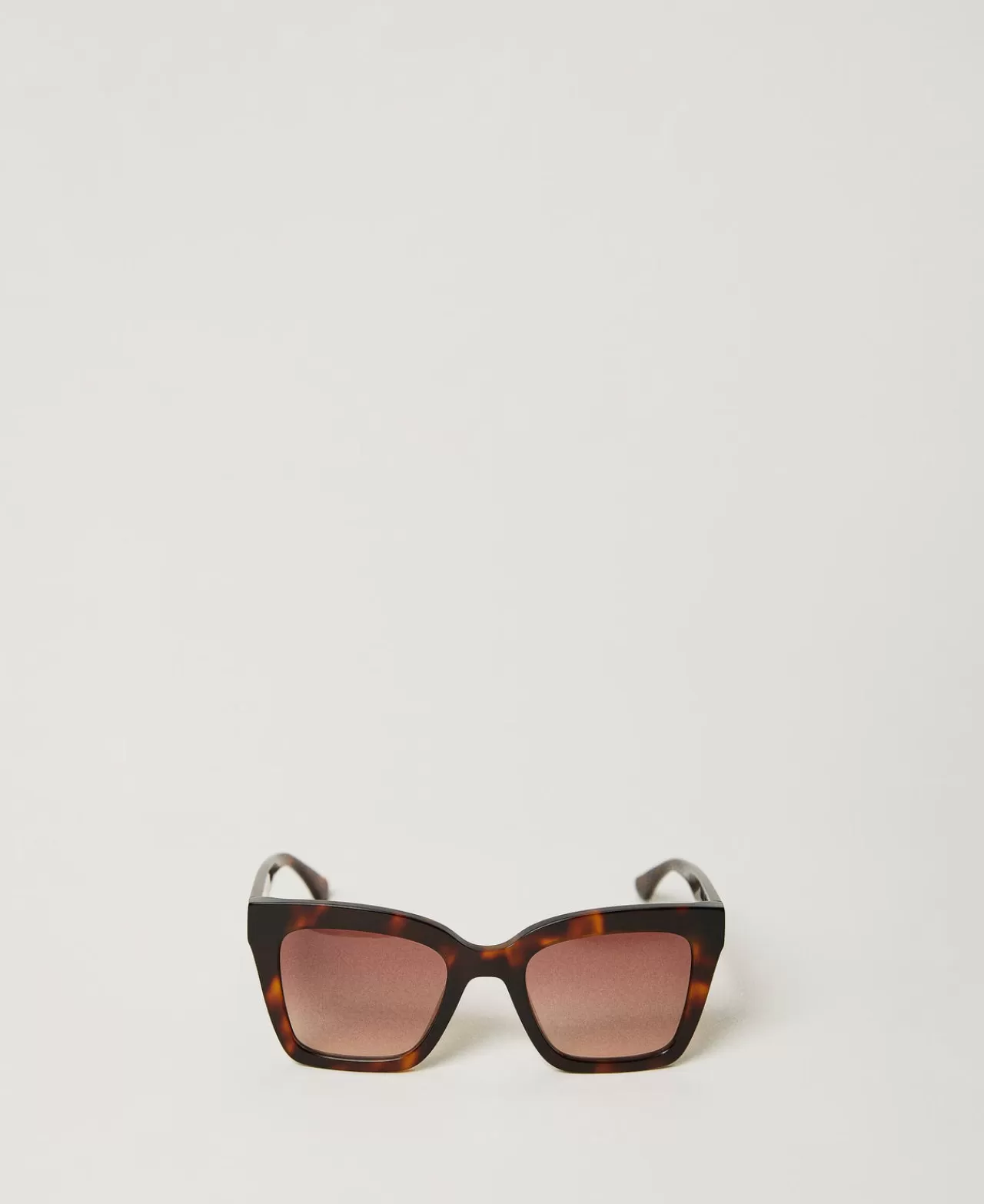 Occhiali Da Sole | TWINSET Milano Occhiali Da Sole Squadrati Tortoise Shiny Dark Havana