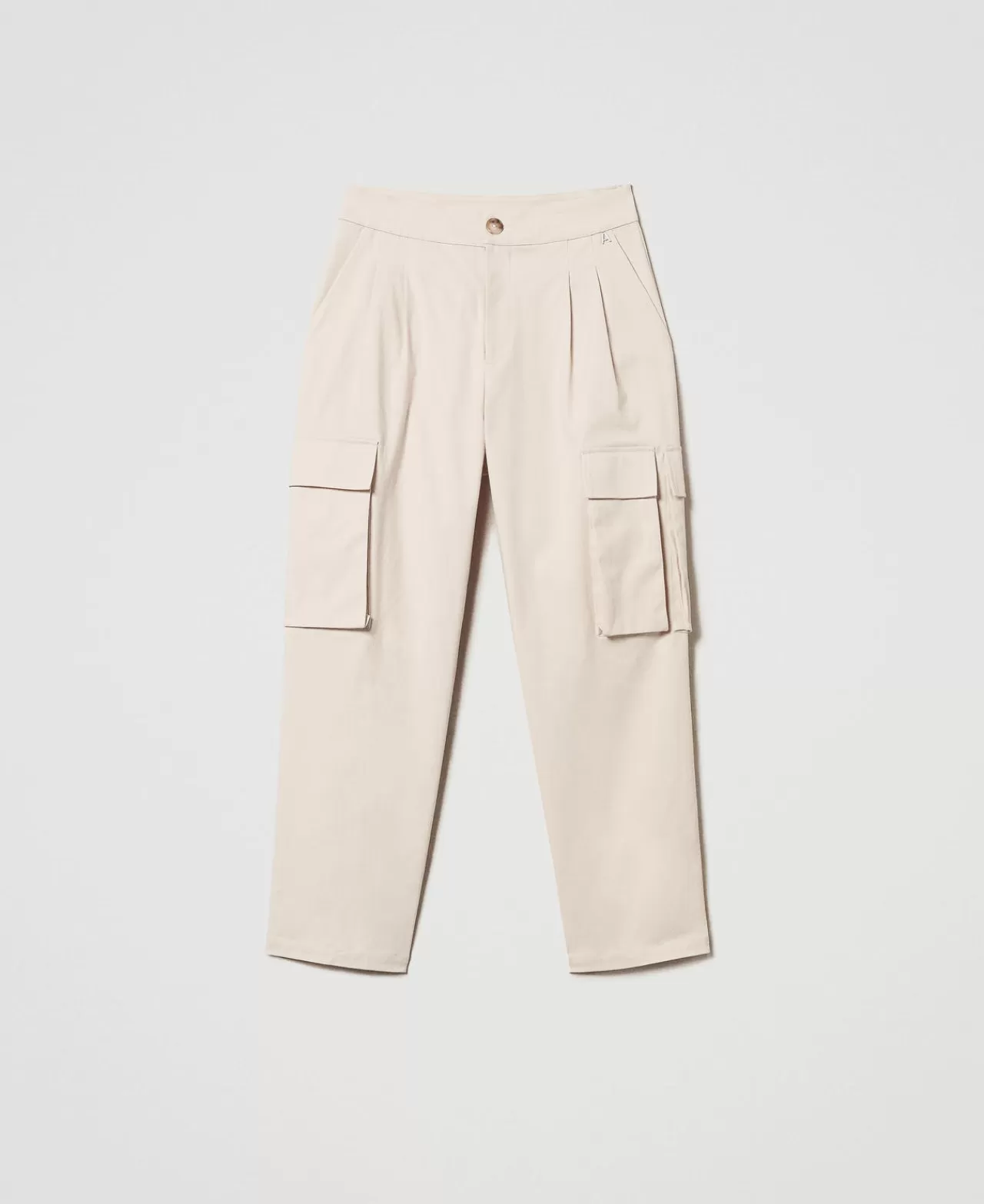 Pantaloni Cargo | TWINSET Milano Pantaloni Cargo Con Tasche Asimmetriche Rosa Cloud Pink