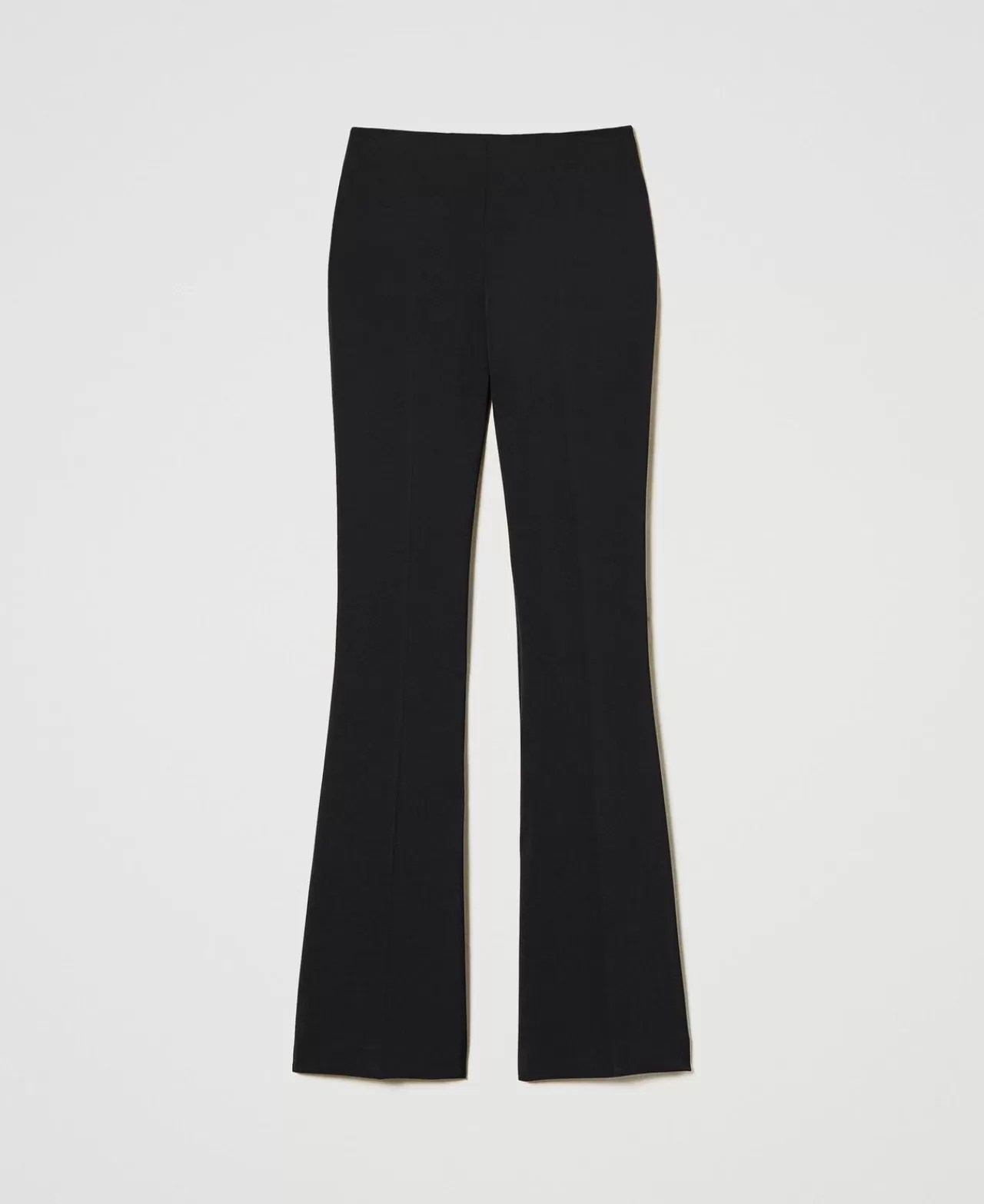 Pantaloni Flare | TWINSET Milano Pantaloni Flare A Vita Alta Nero