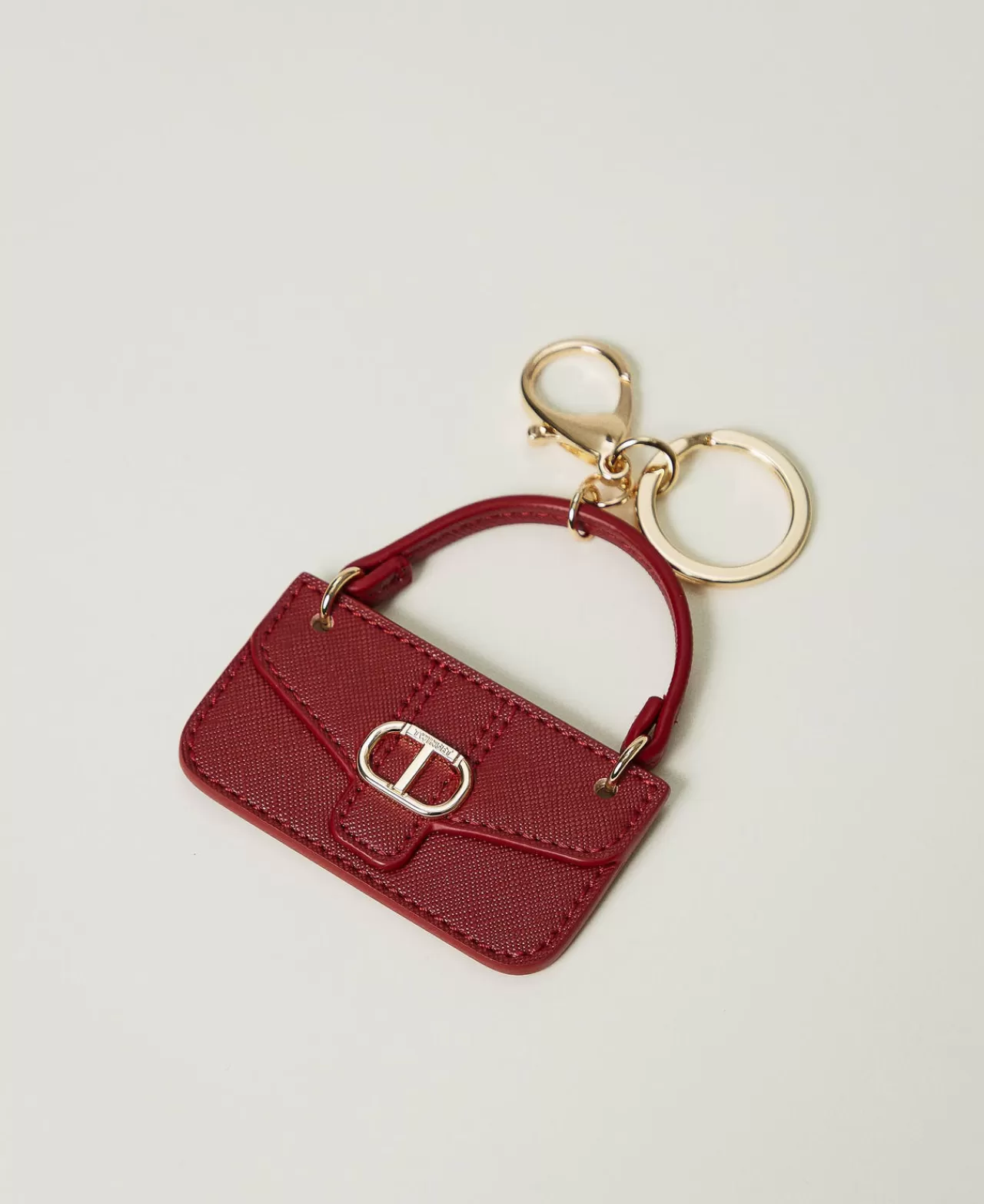 Portafogli E Portachiavi | TWINSET Milano Portachiavi A Borsa Con Oval T Rosso Pompeiano