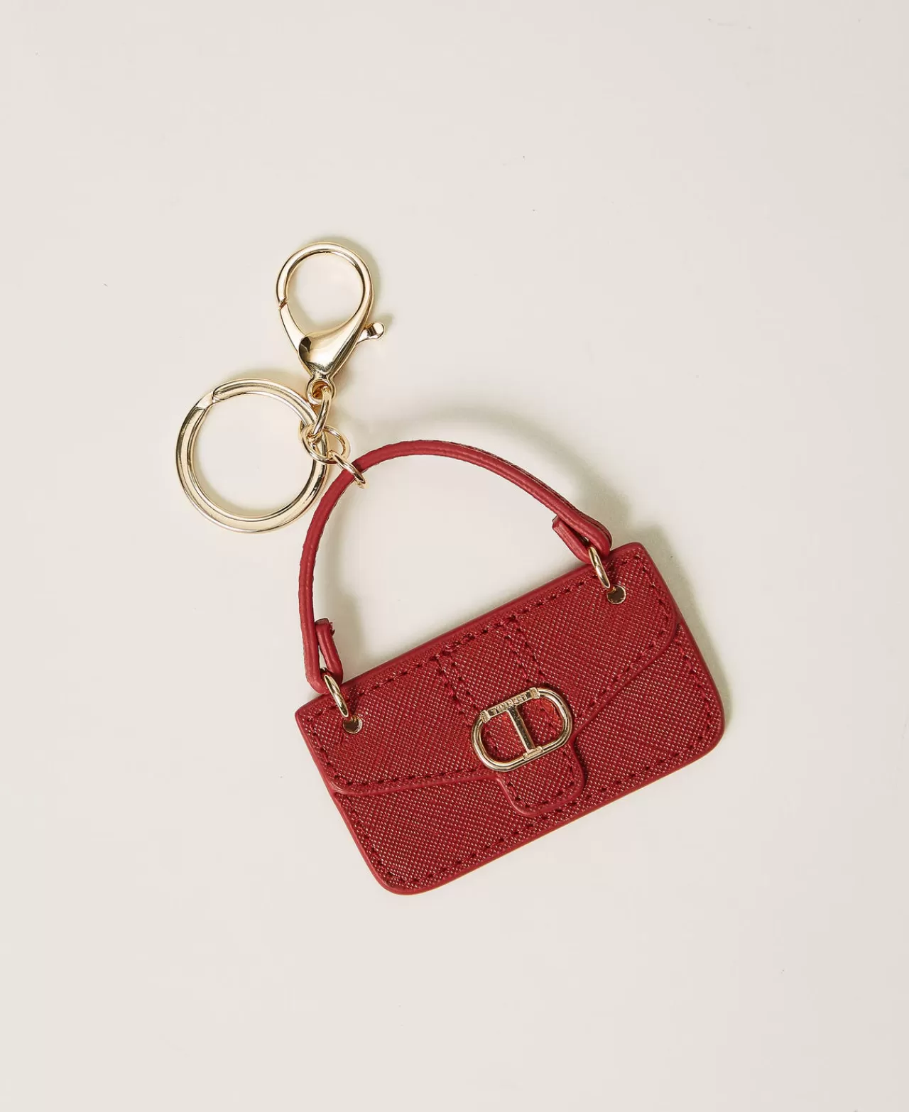 Portafogli E Portachiavi | TWINSET Milano Portachiavi A Borsa Con Oval T Rosso Pompeiano