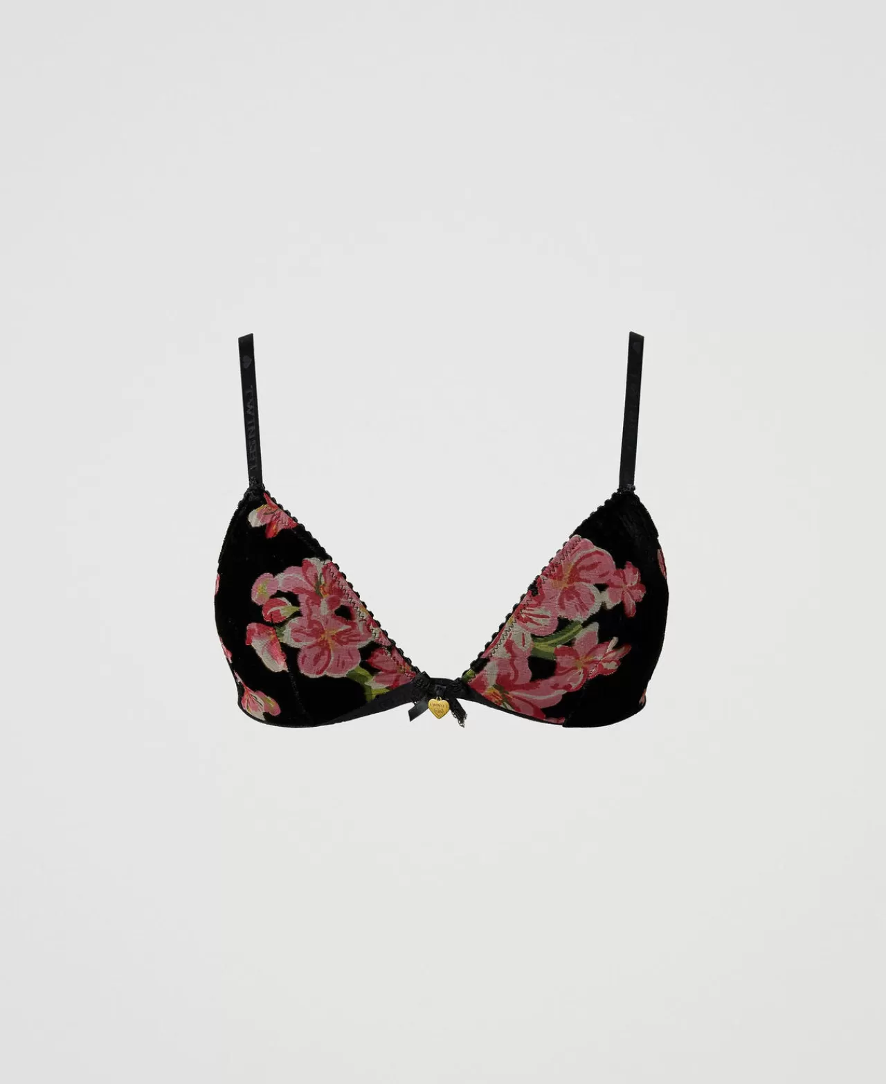 Intimo E Nightwear | TWINSET Milano Reggiseno A Triangolo In Velluto Dévoré Multicolor Blooming