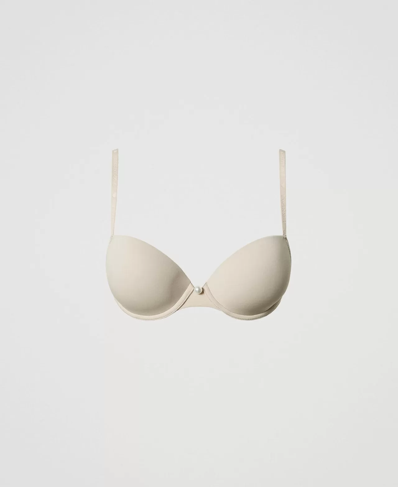 Intimo E Nightwear | TWINSET Milano Reggiseno Push-up Crossback In Charmeuse Wonder Beige