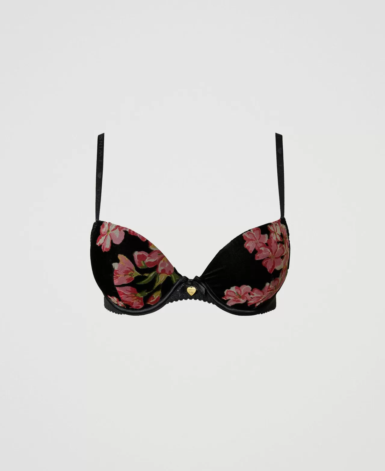 Intimo E Nightwear | TWINSET Milano Reggiseno Push-up In Velluto Dévoré Multicolor Blooming