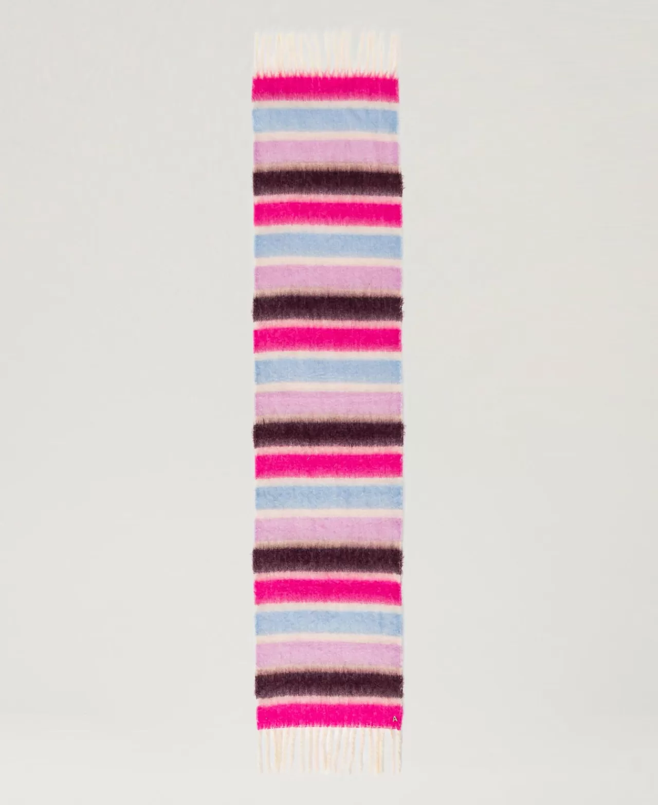 Sciarpe | TWINSET Milano Sciarpa A Righe Multicolor Con Frange Multicolor Stripes Off White