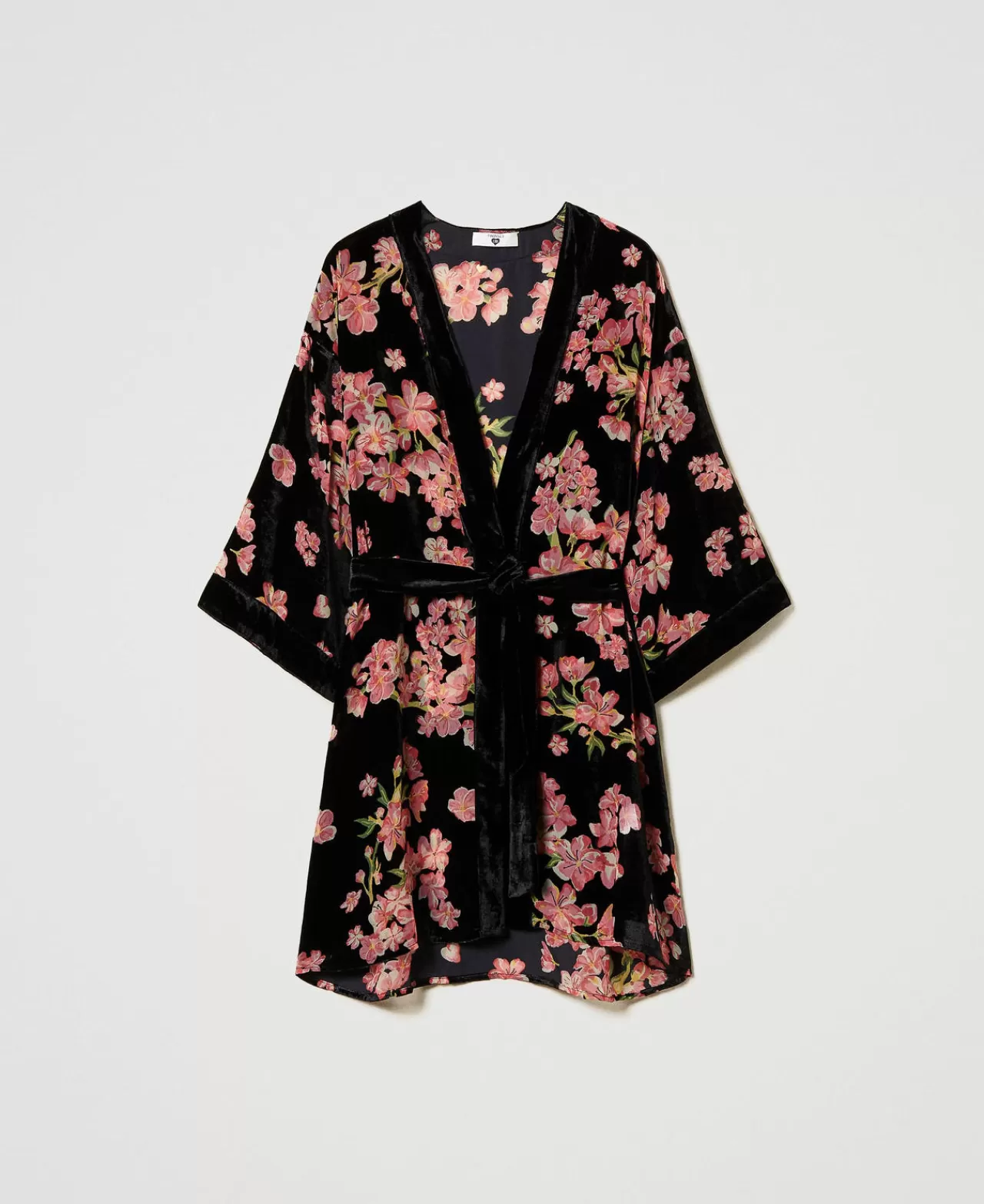 Intimo E Nightwear | TWINSET Milano Vestaglia In Velluto Dévoré A Fiori Multicolor Blooming
